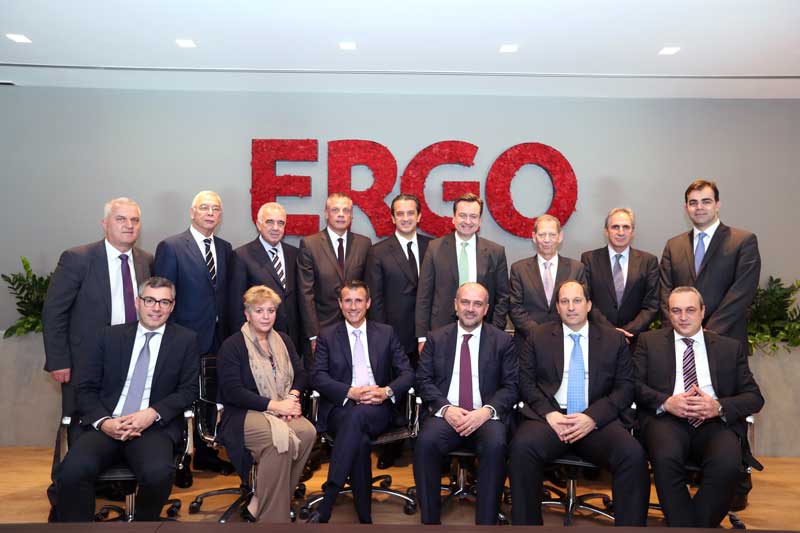 Ο Πρόεδρος της Munich Re, Δρ. Joachim Wenning με ανώτατα στελέχη των εταιρειών του Ομίλου στην Ελλάδα