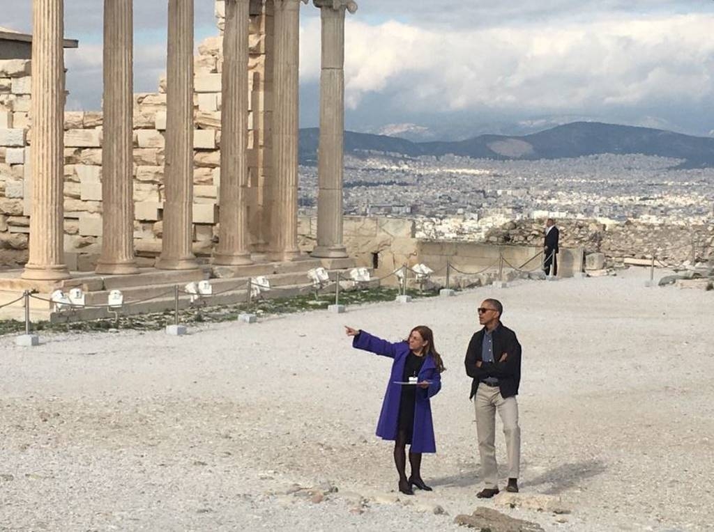Iστορική επίσκεψη Ομπάμα στην Ακρόπολη