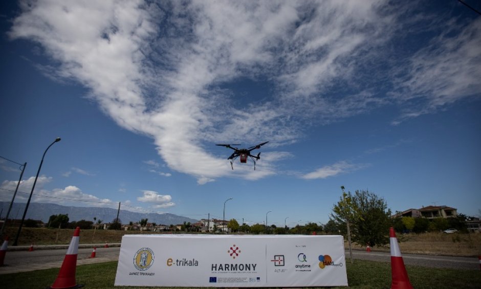 Στα Τρίκαλα η πρώτη πανευρωπαϊκή πτήση για παράδοση φαρμάκων με drones