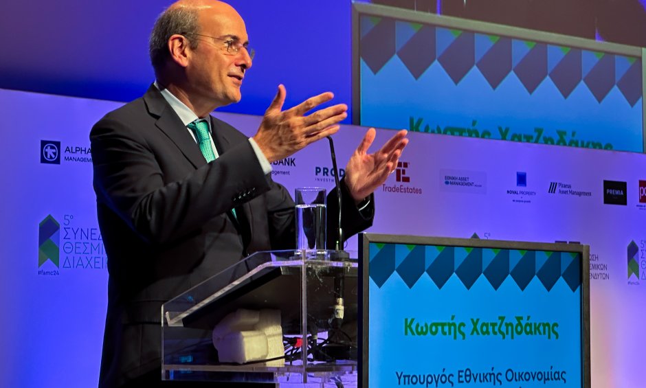 O Υπουργός Εθνικής Οικονομίας και Οικονομικών Κωστής Χατζηδάκης στις συνεδριάσεις του Eurogroup και ECOFIN, στο Λουξεμβούργο