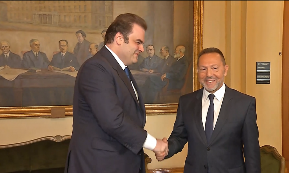 Συνάντηση του Υπουργού Εθνικής Οικονομίας και Οικονομικών Κυριάκου Πιερρακάκη με τον Διοικητή της Τράπεζας της Ελλάδος Γιάννη Στουρνάρα