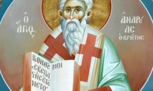 Ο τάφος του Αγίου Ανδρέα Κρήτης στην Ερεσό της Λέσβου