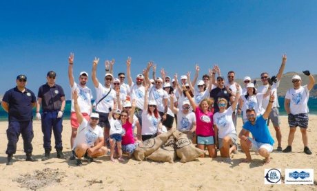 SAVE THE SEA: Η Green Team του ΟΦΕΤ καθάρισε θάλασσες και ακτές της Μυκόνου