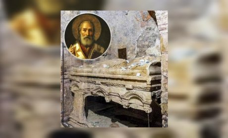 Ο τάφος του Αγίου Νικολάου στα Μύρα