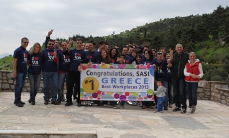 Η SAS Ελλάδας στη Νο 1 θέση με τα καλύτερα εργασιακά περιβάλλοντα το 2013!