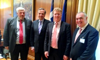 Επίσκεψη του Προέδρου της ACHMEA, Willem van Duin στον Αντώνη Σαμαρά