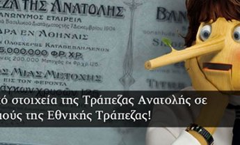 Έσοδα από στοιχεία της Τράπεζας Ανατολής σε ισολογισμούς της Εθνικής Τράπεζας!