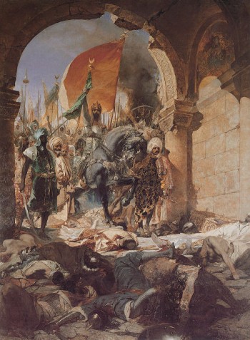 Η είσοδος του Μωάμεθ Β στην Κωνσταντινούπολη (πίνακας του Ζαν-Ζοζέφ Μπενζαμέν Κονστάντ, 19ος αιώνας)