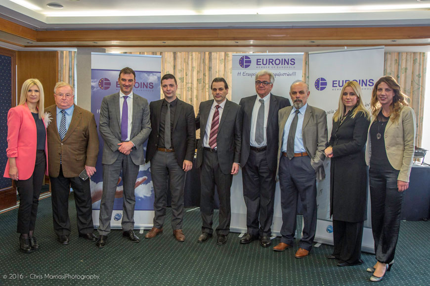 Η Ομάδα της Global Insurance Group με τον Διευθύνοντα Σύμβουλο του Ομίλου EUROINS κ. Kiril Boshov