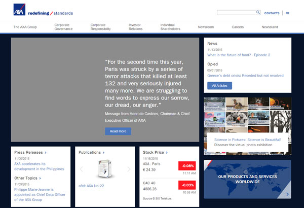 AXA -  Attacks in Paris