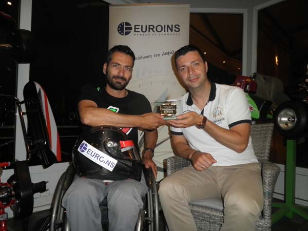 Η Euroins στηρίζει τον οδηγό αγώνων καρτ με αναπηρία, Παναγιώτη Παρασκευόπουλο