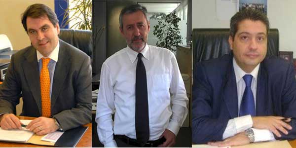 Οι κκ Ι. Σηφάκης, Σωτ. Σοφόπουλος και Μιχ. Τάτσης