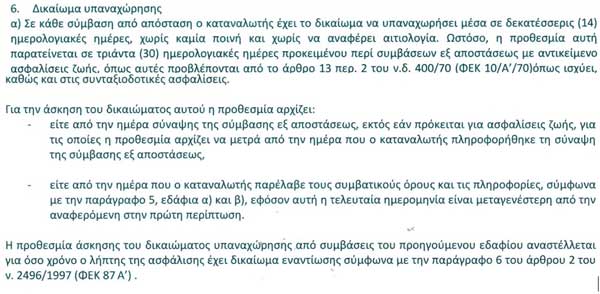 Δικαίωμα υπαναχώρησης