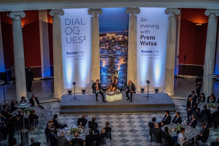 Ο κ. Α. Σαρρηγεωργίου (Πρόεδρος & Διευθύνων Σύμβουλος Eurolife ERB) & ο κ. Prem Watsa (Πρόεδρος & CEO Fairfax Financial Holdings)