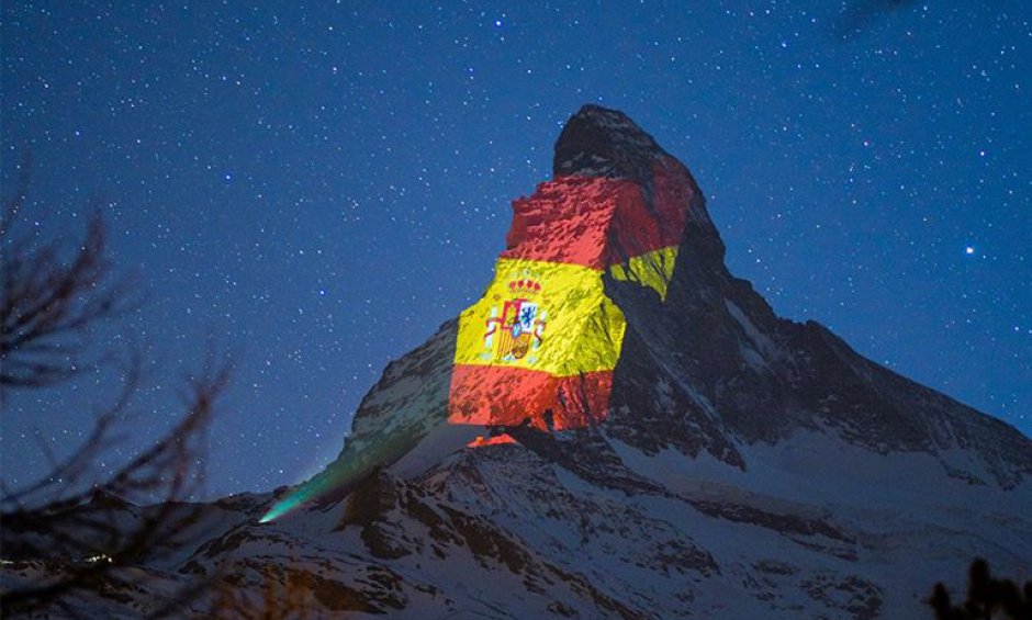 Μήνυμα συμπαράστασης στην Ισπανία από το Zermatt 