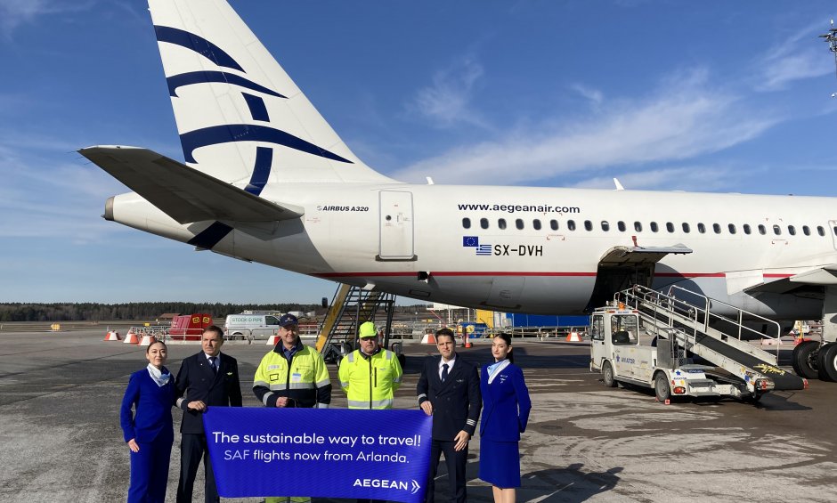 Η AEGEAN επεκτείνει το πρόγραμμα χρήσης Βιώσιμων Αεροπορικών Καυσίμων (SAF) στις πτήσεις της και στα αεροδρόμια της Ευρώπης!