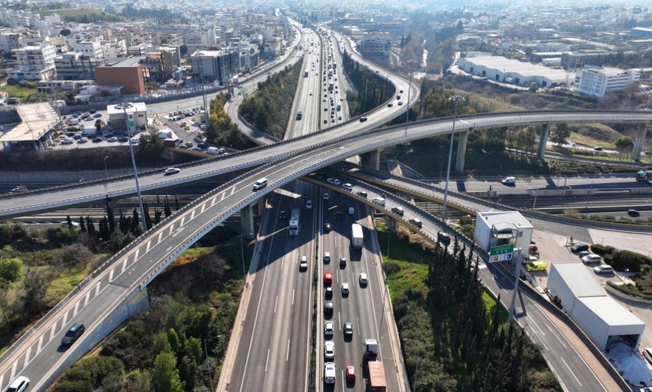 Κυκλοφοριακές ρυθμίσεις στην Αττική Οδό, από Παρασκευή 27 Φεβρουαρίου έως και 30 Απριλίου, λόγω έργων