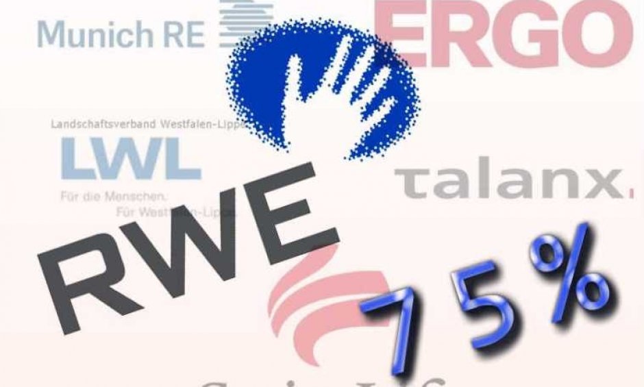 Σε Munich Re, Ergo, Swisslife, Talanx και Westfalen-Lippe το 74,9% της RWE