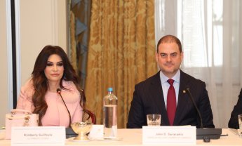 Κλειστή συνάντηση στο Ελληνοαμερικανικό Εμπορικό Επιμελητήριο με την πρέσβη των ΗΠΑ στην Ελλάδα, Κίμπερλι Γκίλφοϊλ, και τα μέλη των επιτροπών Υγείας του επιμελητηρίου