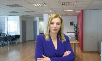 Η ασφαλίστρια Περιστέρα Μουστάκα, υποψήφια με τον συνδυασμό Ανανεωτική Κίνηση Επαγγελματιών, για το ΕΕΑ