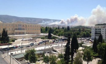 Πυρκαγιά στον Υμηττό!
