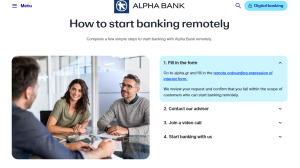 Alpha Bank: Η μοναδική τράπεζα που προσφέρει πλήρη τραπεζική σχέση εξ αποστάσεως για κατοίκους Ηνωμένου Βασιλείου, ΗΠΑ και Ισραήλ