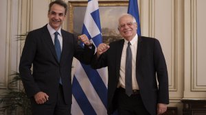 Συνάντηση Κυριάκου Μητσοτάκη με τον Josep Borrell