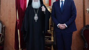Συνάντηση Νίκου Δένδια με τον Πατριάρχη Ιεροσολύμων