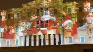 Χριστουγεννιάτικο 3D mapping βίντεο στη Βουλή