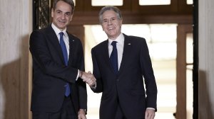 Συναντήθηκε ο Πρωθυπουργός Κυριάκος Μητσοτάκης με τον Υπουργό Εξωτερικών των ΗΠΑ Antony Blinken
