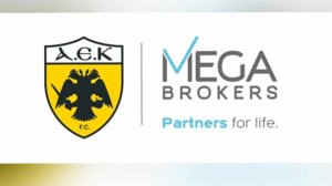 Η ΠΑΕ ΑΕΚ και η MEGA BROKERS μαζί για 5η χρονιά!