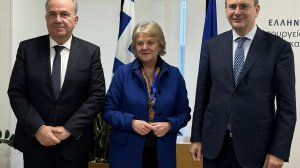 Συνάντηση Κωστή Χατζηδάκη και Νίκου Παπαθανάση με την Ευρωπαία Επίτροπο για τη Συνοχή και τις Μεταρρυθμίσεις, Elisa Ferreira!