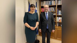 Συνάντηση του Κωστή Χατζηδάκη με την Ευρωπαία Γενική Εισαγγελέα κ. Laura Codruta Kovesi!
