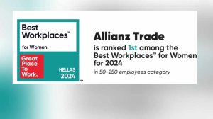 H Allianz Trade στην Ελλάδα στην 1η θέση στη Λίστα Best WorkplacesTM for Women Hellas 2024!