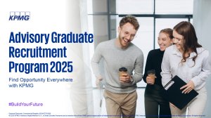 Το KPMG Advisory, Tax & Legal Graduate Recruitment Program για το έτος 2025 μόλις άρχισε!