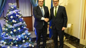 Συνάντηση Κυριάκου Πιερρακάκη στη Ρώμη με τον Ιταλό Υπουργό Οικονομικών Giancarlo Giorgetti