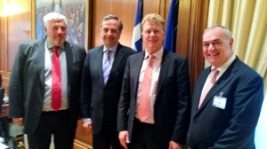Επίσκεψη του Προέδρου της ACHMEA, Willem van Duin στον Αντώνη Σαμαρά