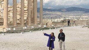 Iστορική επίσκεψη Ομπάμα στην Ακρόπολη