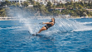 waterskiing