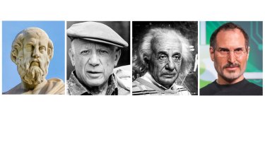 platonas-picasso-einstein-steve-jobs
