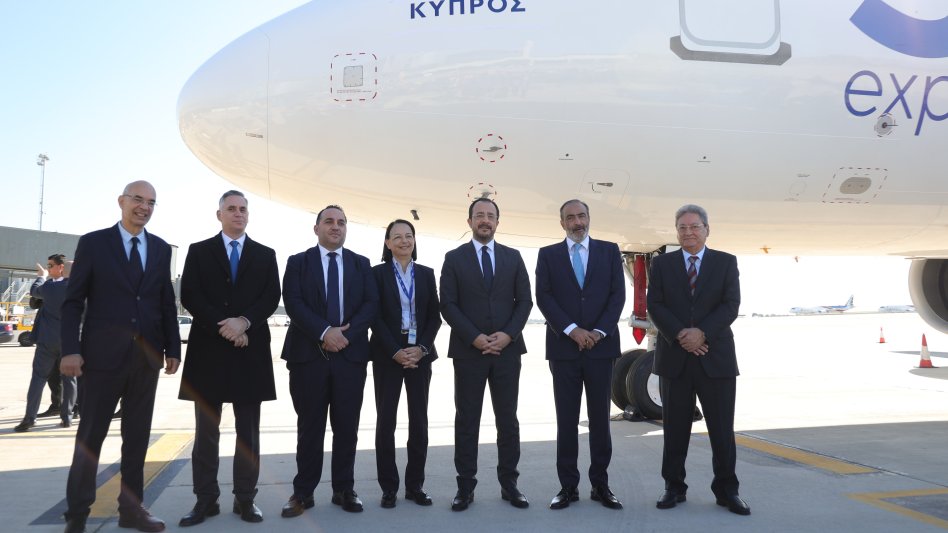 SKY express: Το πρώτο airbus A321neo ονοματοδοτήθηκε στη Λάρνακα από τον εξοχότατο Πρόεδρο της Κυπριακής Δημοκρατίας!