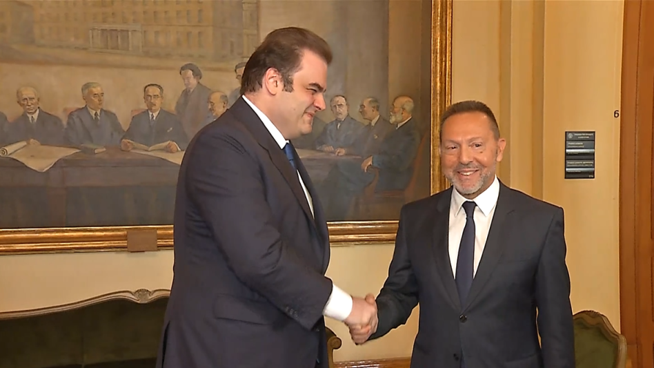 Συνάντηση του Υπουργού Εθνικής Οικονομίας και Οικονομικών Κυριάκου Πιερρακάκη με τον Διοικητή της Τράπεζας της Ελλάδος Γιάννη Στουρνάρα