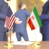 USA and Iran flags